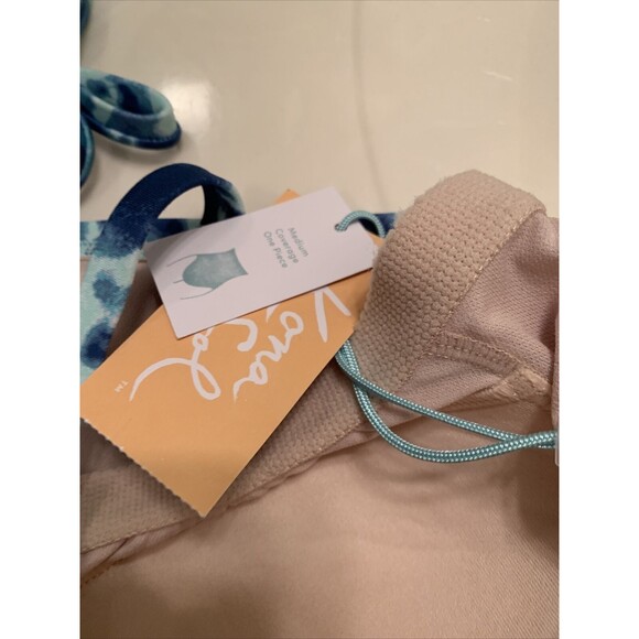 Kona Sol Women's Printed Swimsuit with Shoulder Ties Size L 12-14 - Picture 3 of 13